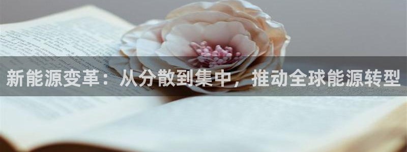摩根娱乐宝秒单：新能源变革：从分散到集中