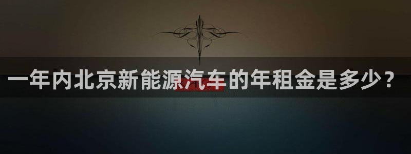 摩根娱乐总部在哪里：一年内北京新能源汽车